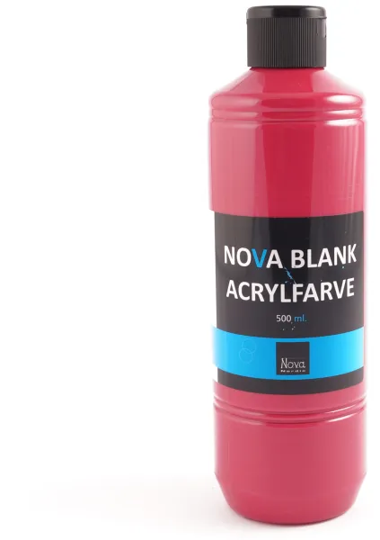 Nova Akrylfärg Glansig 500 ml. Primärröd
