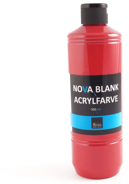 Nova Akrylfärg Glansig 500 ml. Röd