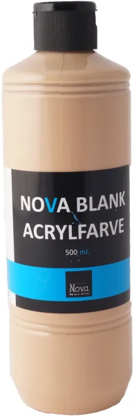 Nova Akrylfärg Glänsande 500 ml. Hud/Beige