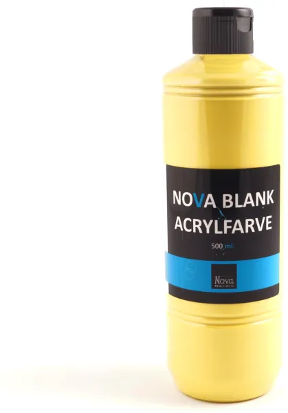 Nova Akrylfärg Glansig 500 ml. Primärgul