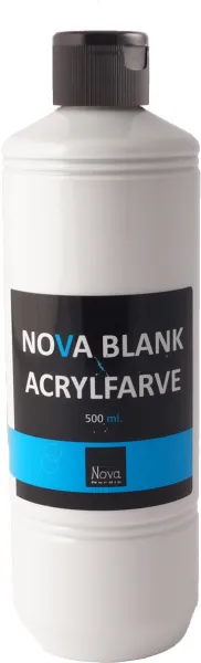 Nova Akrylfärg Glänsande 500 ml. Vit