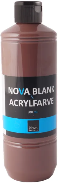 Nova Akrylfärg Glänsande 500 ml. Brun