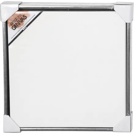 ArtistLine Canvas med ram, utv. mått 54x54 cm, djup 3 cm, vit, anti