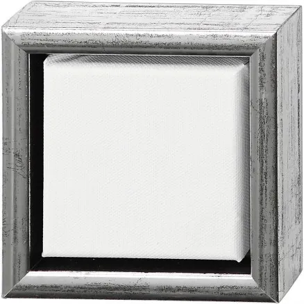 ArtistLine Canvas med ram, vit, djup 3 cm, str. 14x14 cm, 360 g, 6