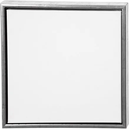 ArtistLine Canvas med ram, antiksilver, vit, djup 3 cm, storlek 44x44